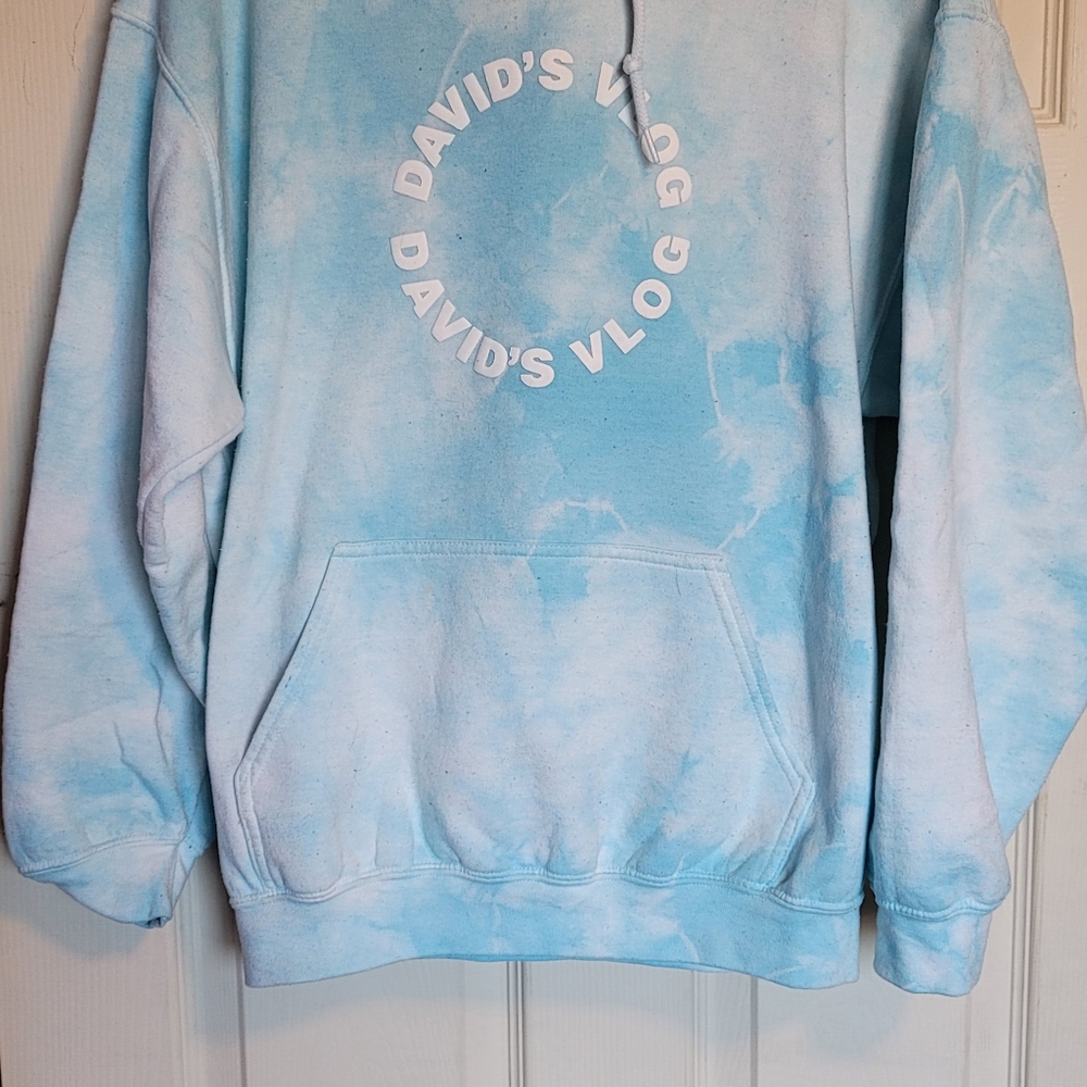 David Dobrik Blue Tie Dye Hoodie